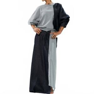 NEW LOCKER ROOM denim co-ord set in grey